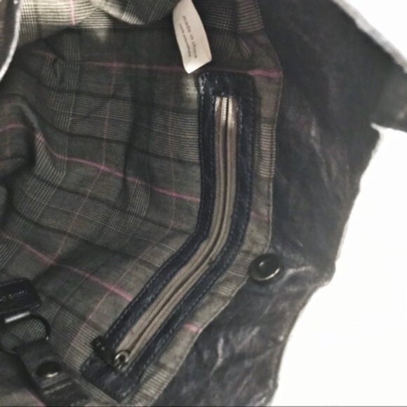 Matt  Nat Gray Japanese Paper Vegan Textured bag - Picture 7 of 10